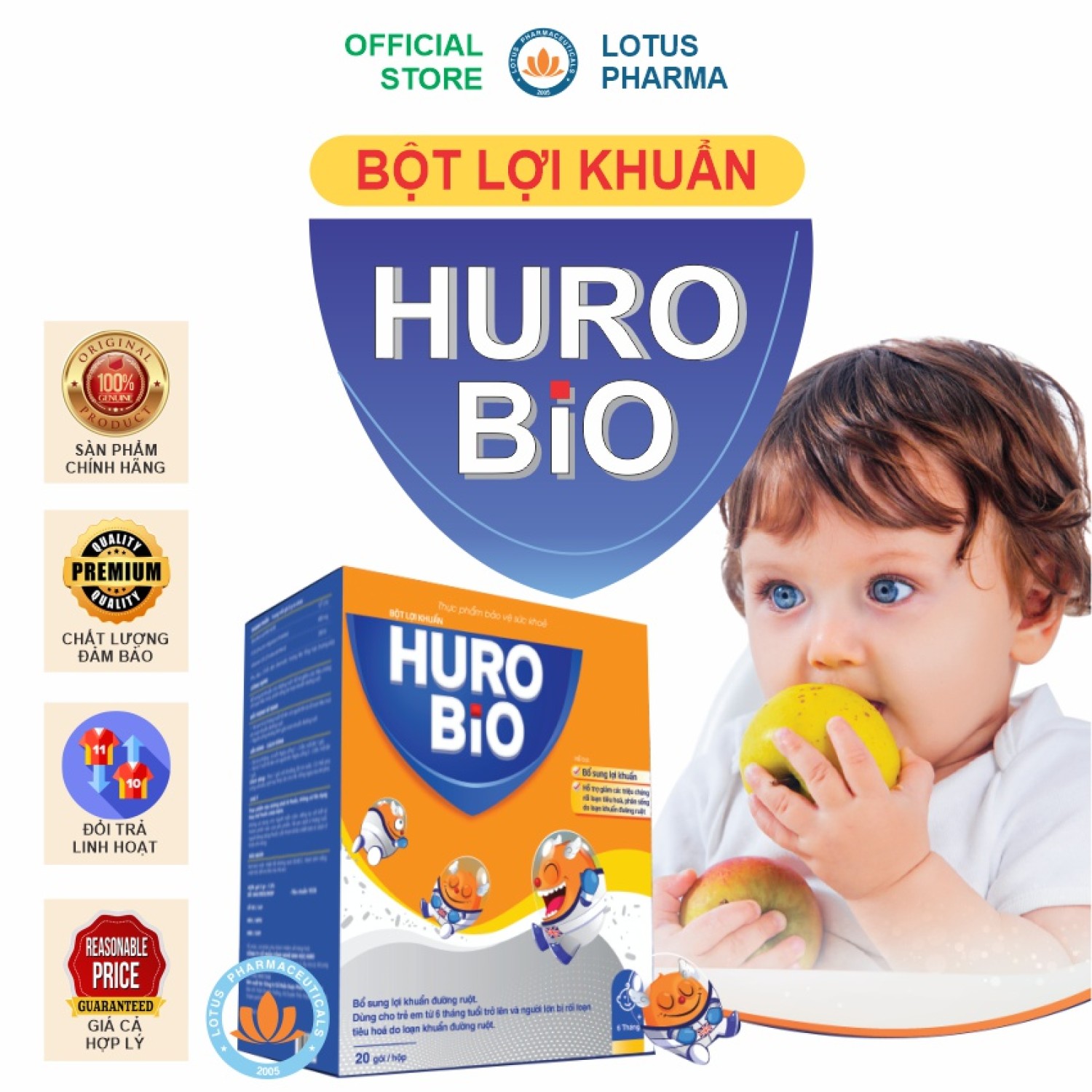 BỘT LỢI KHUẨN HURO BIO